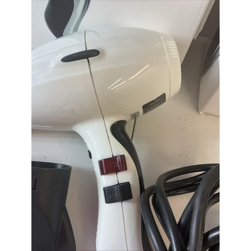 NEW Elchim 3900 Healthy Ionic Professional Dryers White With 2 in‎ 1 Diffuser